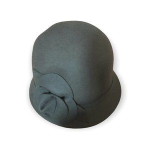 Gray 100% wool hat